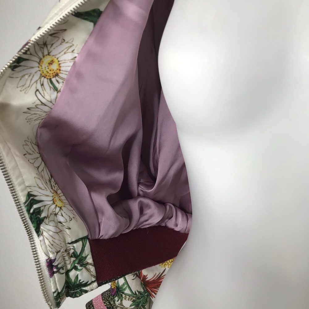 Anthropologie elevenses Rubie floral bomber jacket - Picture 9 of 12